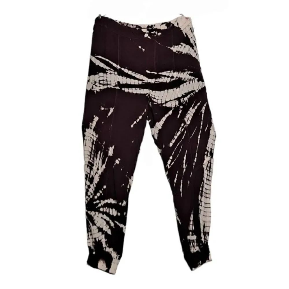 Young Fabulous & Broke Lounge Pants Joggers Shibori Wash Purple-ish Brown Medium